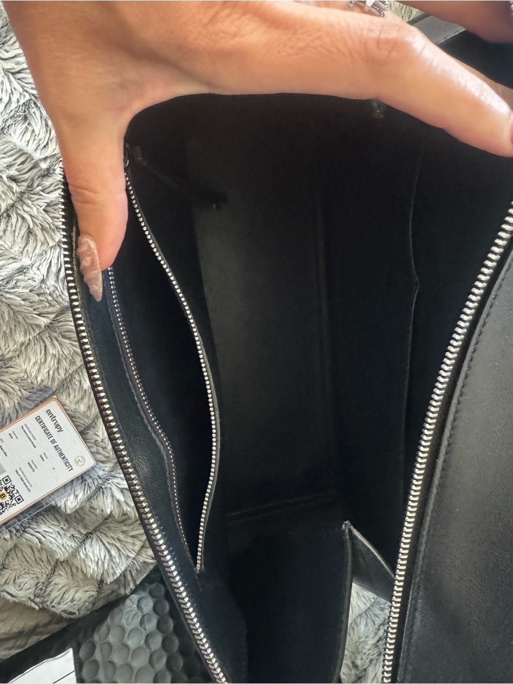 Authentic Celine Edge Bag - Blue/Black Leather - Picture 2 of 13